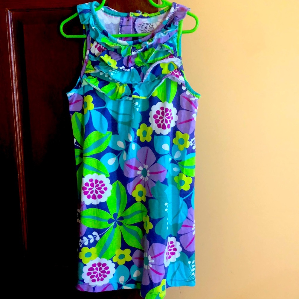 Carter’s girls size 6 ruffle top dress